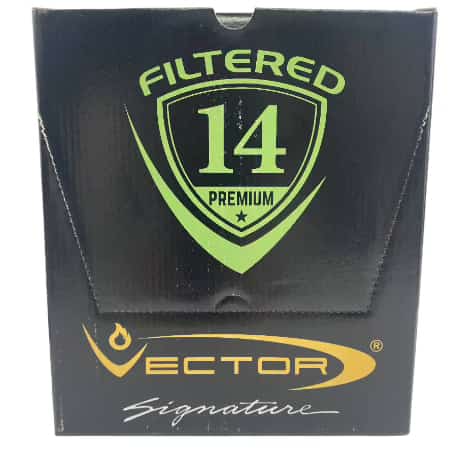 Vector Signature Filtered 14 Premium Butane 320 ml 12ct Display - Smoke Shop Wholesale. Done Right.