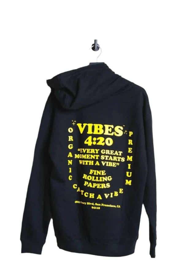 VIBES Black Starts With Vibe Hoodie X-Large - Smoke Shop Wholesale. Done Right.