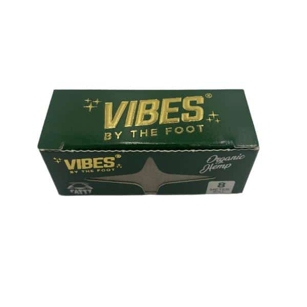 Vibes Fatty By The Foot Organic Hemp Rolling Papers 12ct Box 8 Meters Each - Smoke Shop Wholesale. Done Right.
