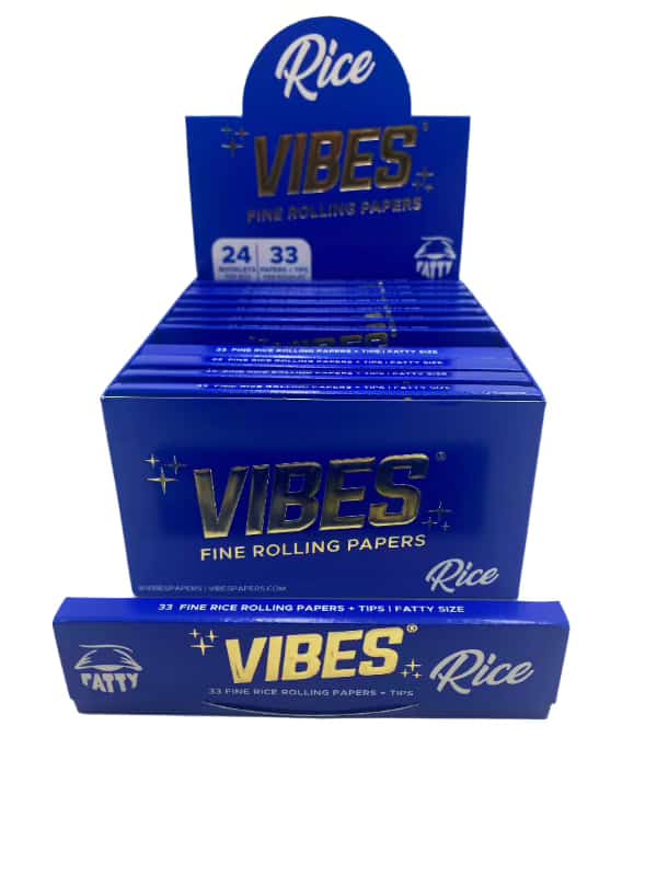 Vibes King Size Fatty Rice Rolling Papers 50ct Box 33 LPB - Smoke Shop Wholesale. Done Right.