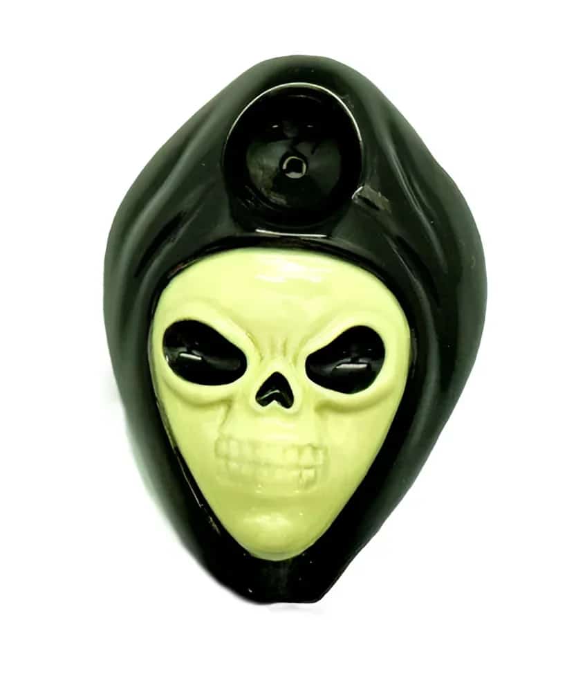 WACKY BOWLZ CERAMIC REAPER PIPE (CLAM SHELL PACKAGING) - Smoke Shop Wholesale. Done Right.