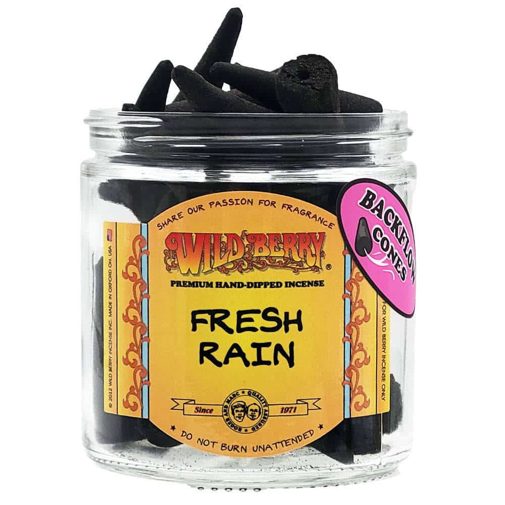 Wild Berry Fresh Rain Backflow Cones - Smoke Shop Wholesale. Done Right.