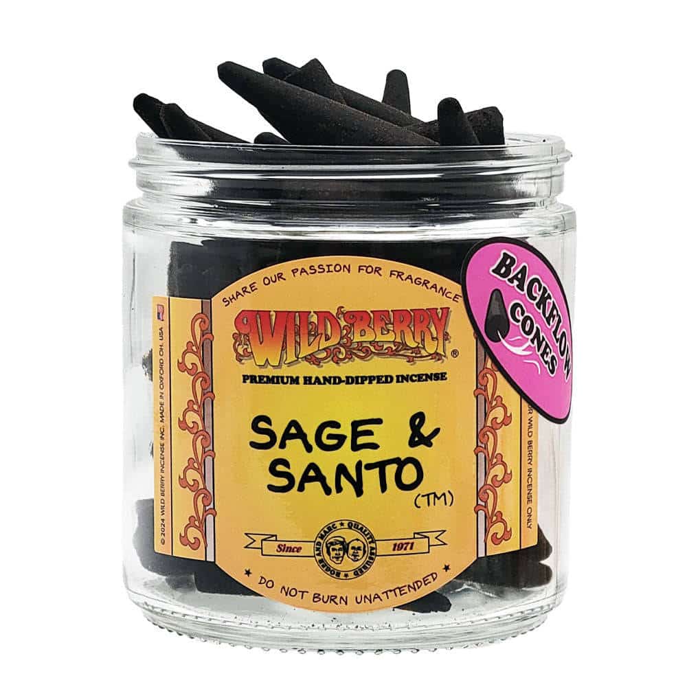 Wild Berry Sage & Santo Backflow Cones - Smoke Shop Wholesale. Done Right.