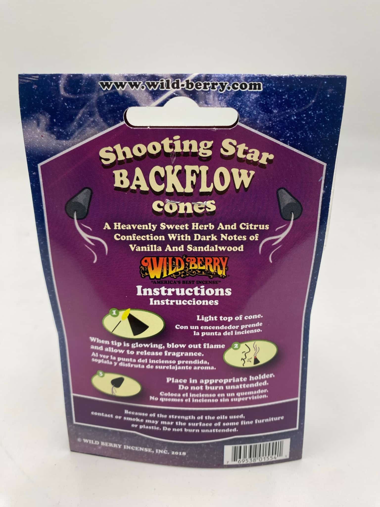 WILDBERRY BACK FLOW CONES SHOOTING STAR 6 CT BAG - Smoke Shop Wholesale. Done Right.