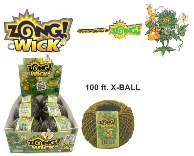 Zong Wick X Ball 100’ Hemp Wick Spool 6ct Display - Smoke Shop Wholesale. Done Right.