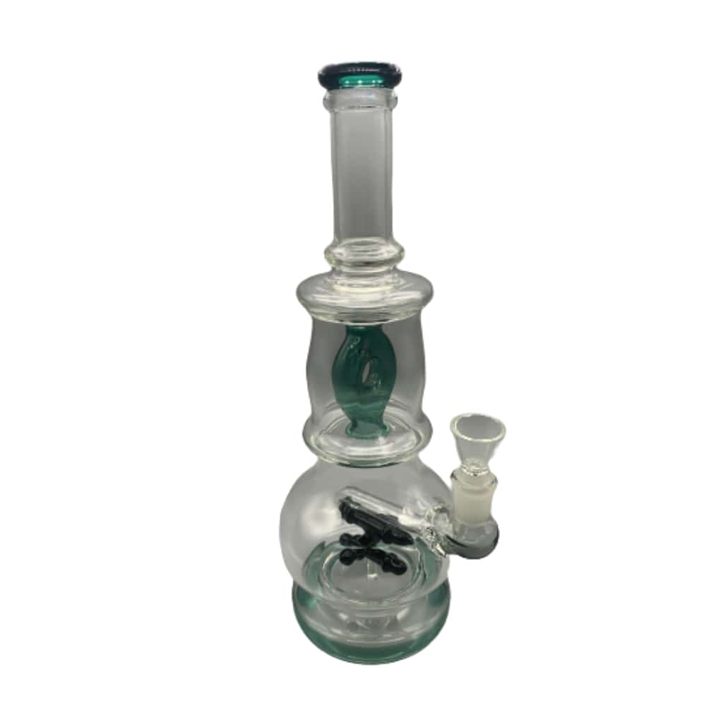 12’’ Bubble Donut & Rocket Percolator Glass Water Pipe - Smoke Shop Wholesale. Done Right.