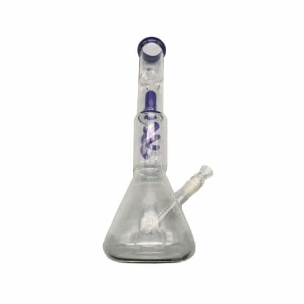 16’’ Beaker Dome Helix Perk Glass Water Pipe - Smoke Shop Wholesale. Done Right.