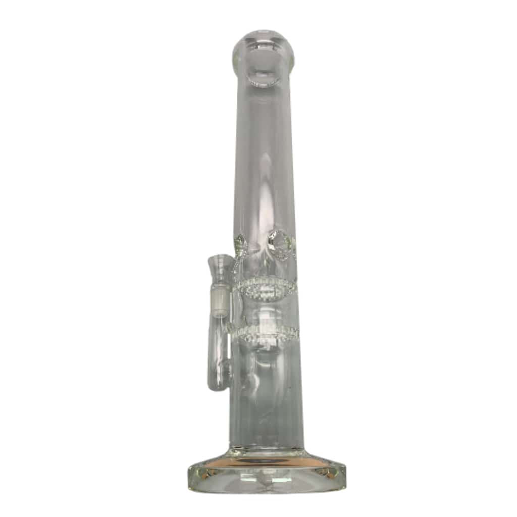 16 Double Percolator Glass Water Pipe - Smoke Shop Wholesale. Done Right.