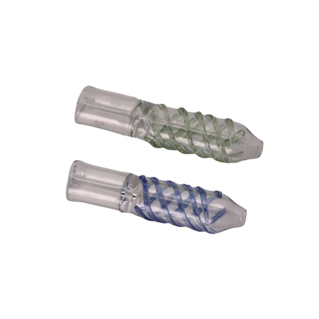 2’’ Spiral Design Glass Chillum - Smoke Shop Wholesale. Done Right.