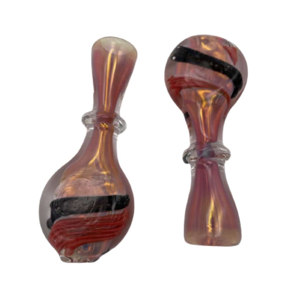 3½’ Fumed Flat Dicro Mouth Piece Glass Chillum - Smoke Shop Wholesale. Done Right.