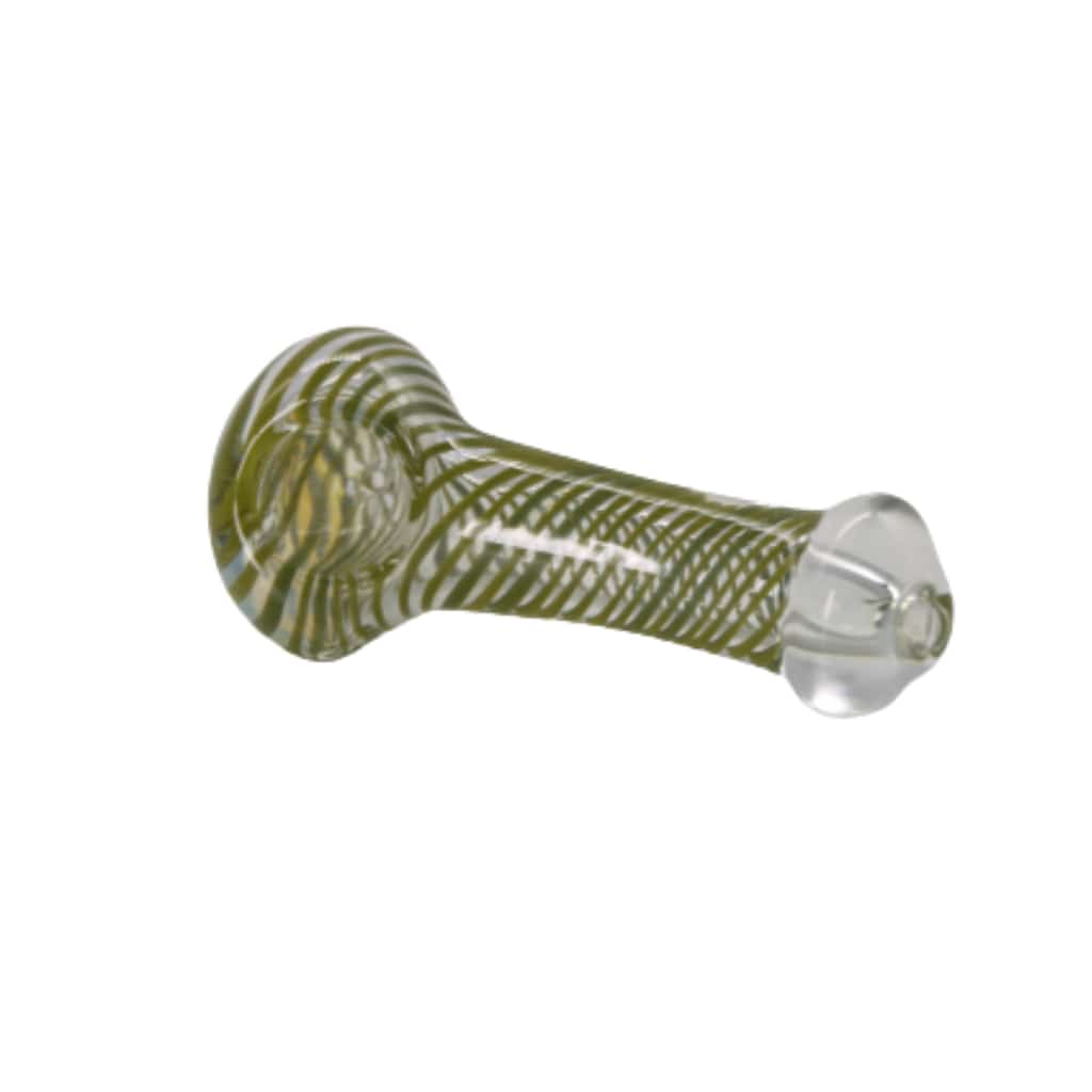 3½’ Fumed Spiral Design Spoon Glass Hand Pipe - Smoke Shop Wholesale. Done Right.