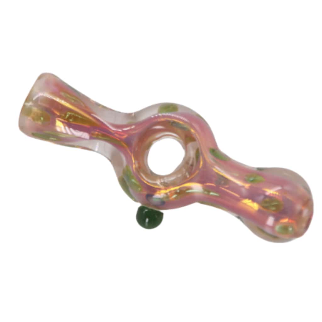 3½’ Gold Fumed Donut Glass Chillum - Smoke Shop Wholesale. Done Right.