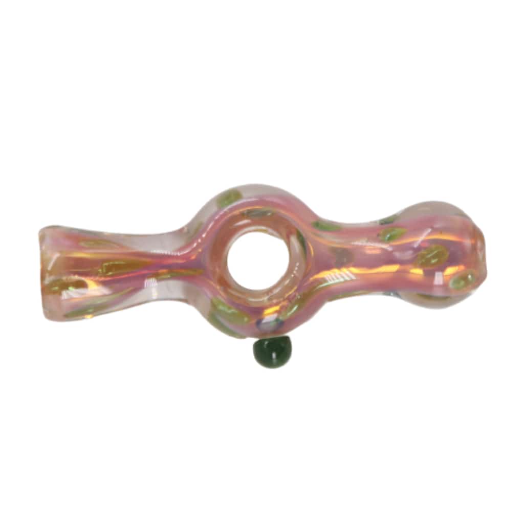 3½’ Gold Fumed Donut Glass Chillum - Smoke Shop Wholesale. Done Right.