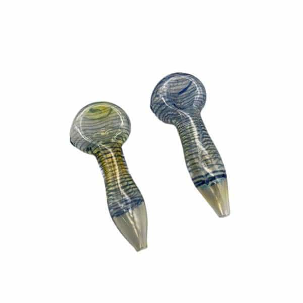 3’’ Outside Spiral Glass Hand Pipe - Smoke Shop Wholesale. Done Right.