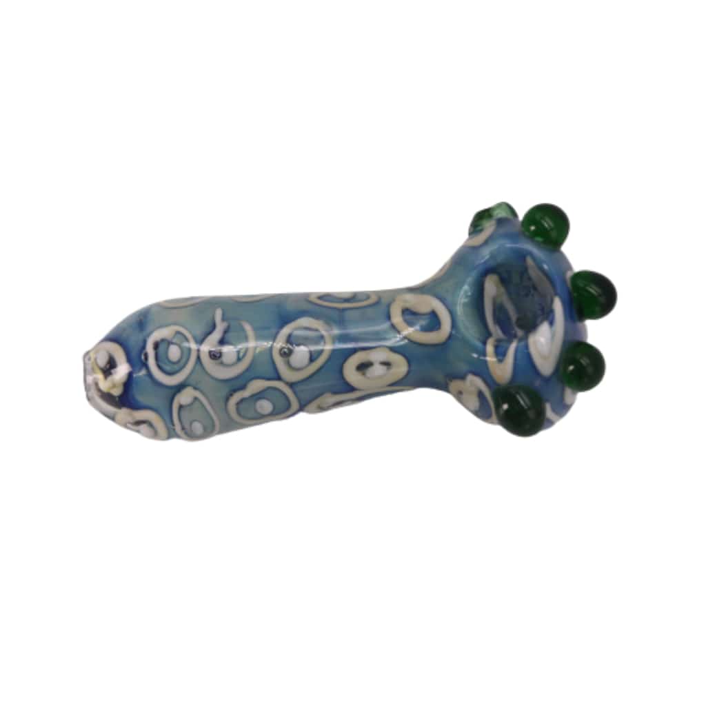4½’ Marbled Heavy Spoon Glass Hand Pipe - Smoke Shop Wholesale. Done Right.