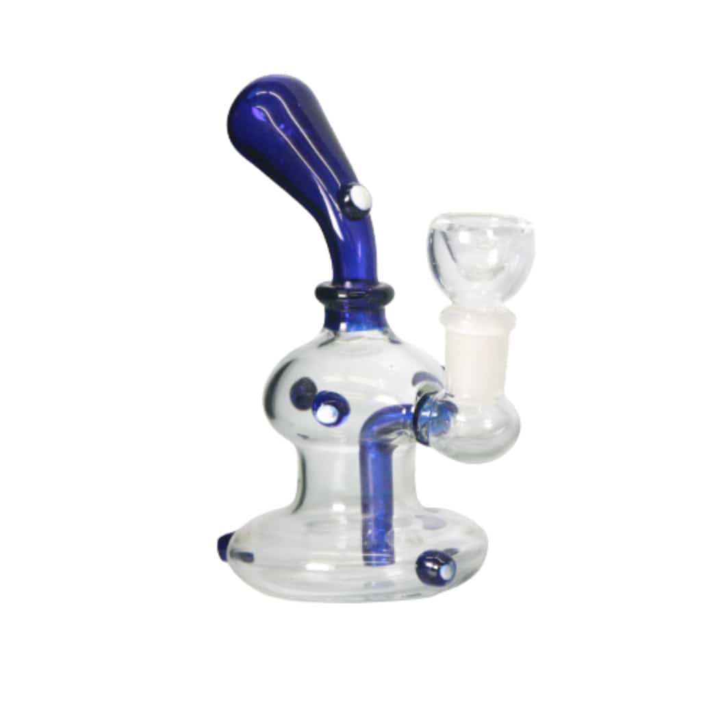 5’’ Clear & Colored Bent Glass Water Pipe - Smoke Shop Wholesale. Done Right.