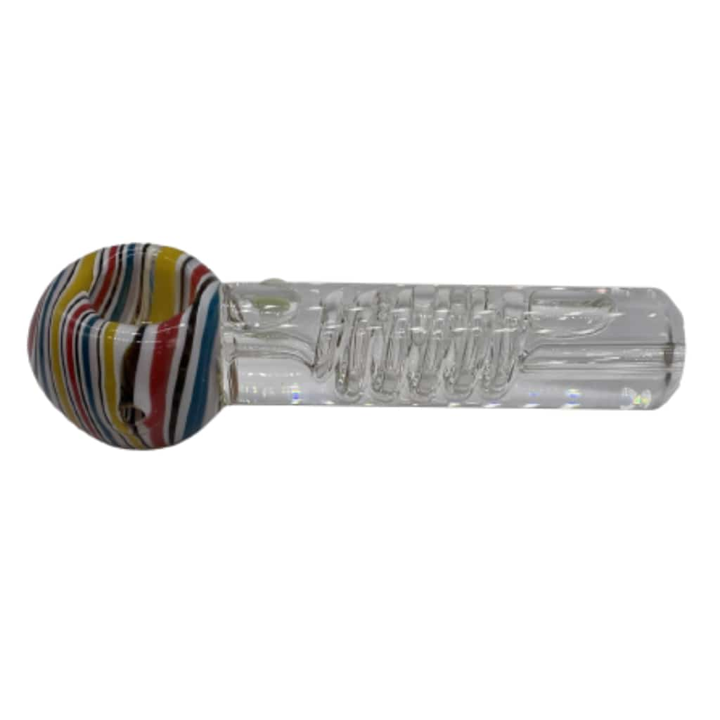 12 Glycerine Filled Inline Glass Water Pipe