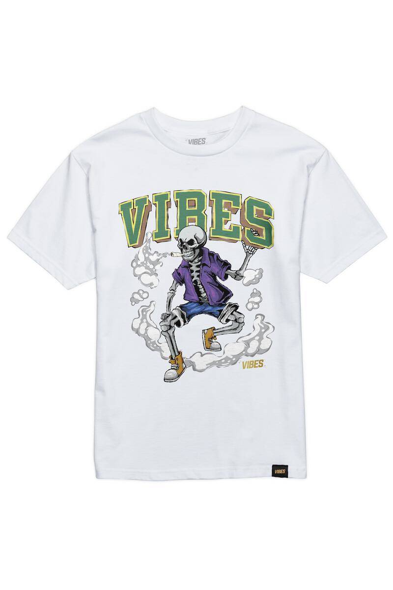 VIBES White Skull & Cone T-Shirt 2X-Large
