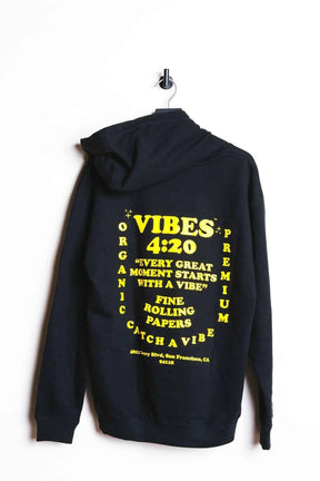 VIBES Black Starts With Vibe Hoodie Large