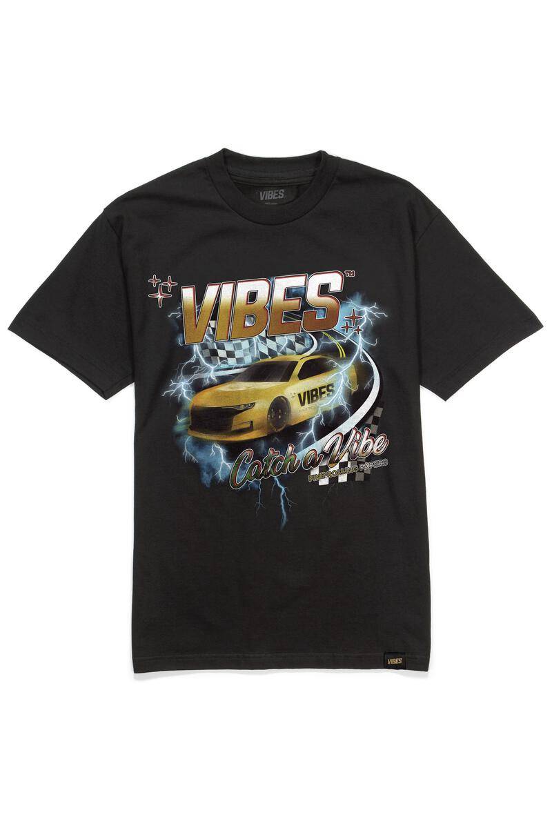 VIBES Black Stock Car T-Shirt Large
