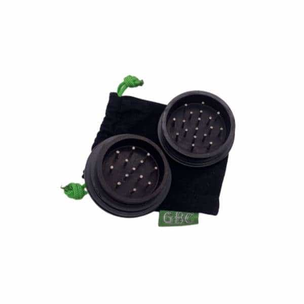 Black Metal 2pc Grinder - Smoke Shop Wholesale. Done Right.