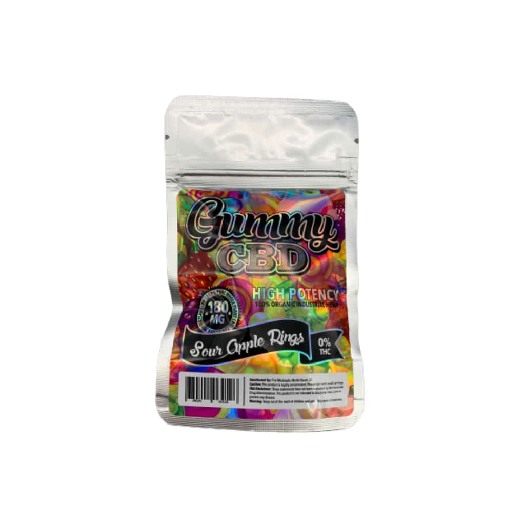 CBD Gummies Sour Apple Rings - Smoke Shop Wholesale. Done Right.