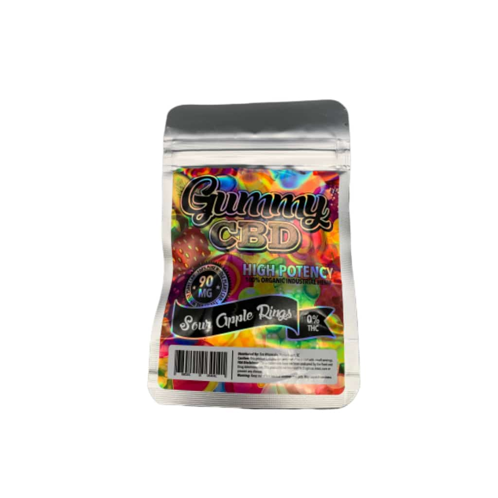 CBD Gummies Sour Apple Rings - Smoke Shop Wholesale. Done Right.