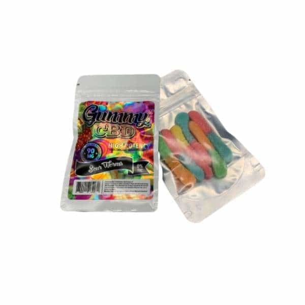 CBD Gummies Sour Worms - Smoke Shop Wholesale. Done Right.
