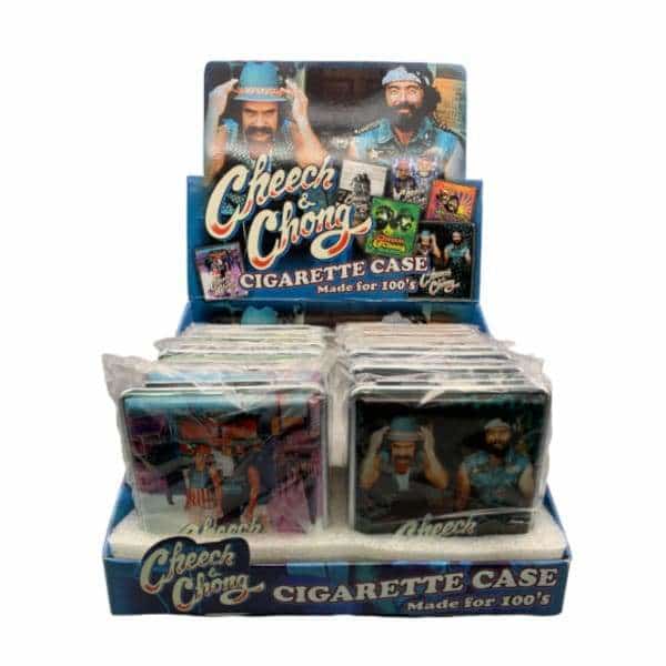 Cheech & Chong Leather 100’s Cigarette Case - Smoke Shop Wholesale. Done Right.