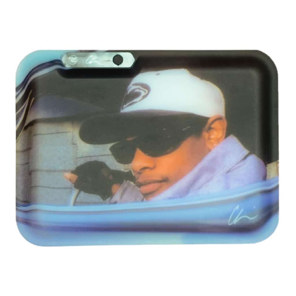 Chi Modu Eazy-E Glow Rolling Tray **CLOSEOUT** - Smoke Shop Wholesale. Done Right.