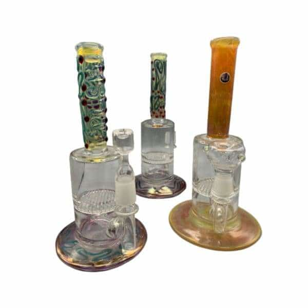 Crush - Mini Rig Stove Honey Comb Perk Glass Water - Smoke Shop Wholesale. Done Right.