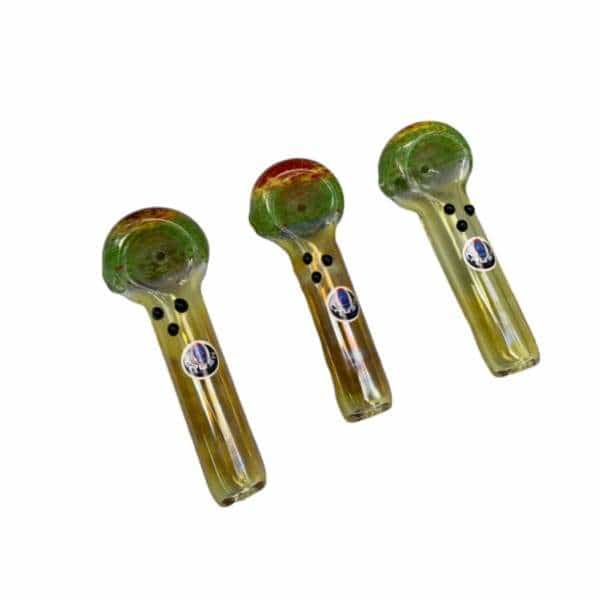 Crush - Rasta Frit Head Mini Spoon Beads Glass - Smoke Shop Wholesale. Done Right.