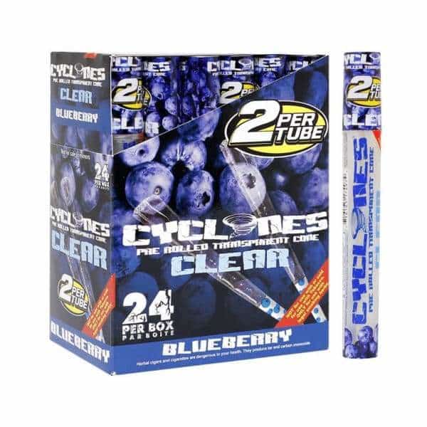 Cyclone Clear Blueberry Cones - Smoke Shop Wholesale. Done Right.