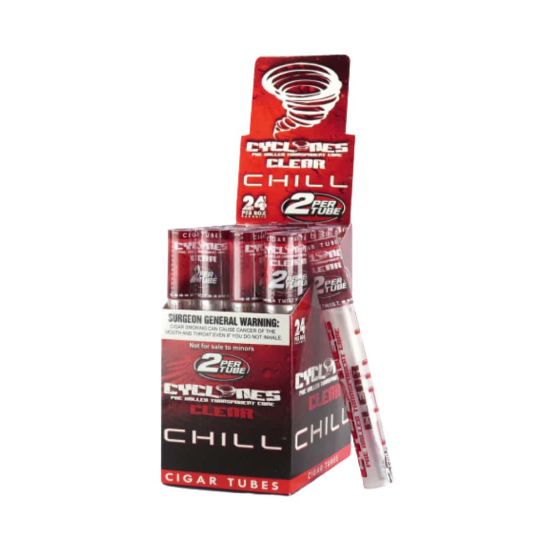 Cyclone Clear Red Chill Cones - Smoke Shop Wholesale. Done Right.