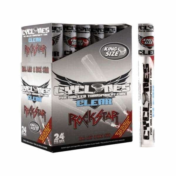 Cyclone Clear Rockstar King Size Cones - Smoke Shop Wholesale. Done Right.
