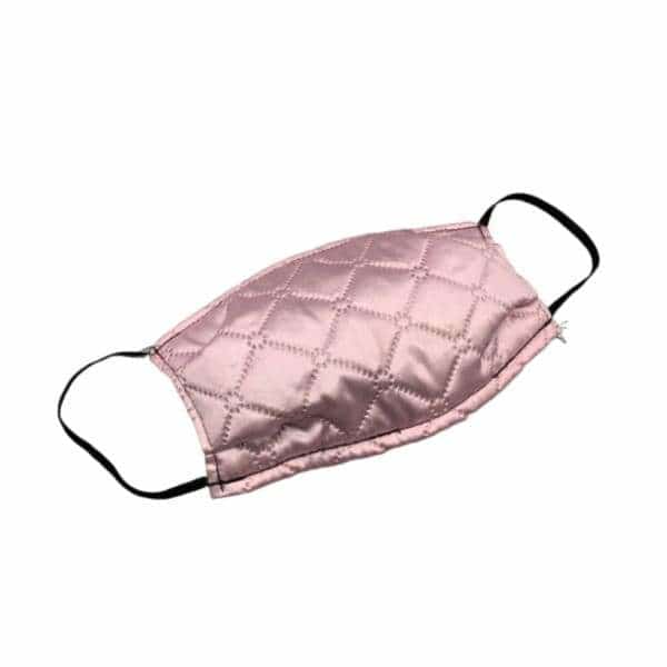 Diamond Quilt Satin + Lace Protective Mask - Smoke Shop Wholesale. Done Right.