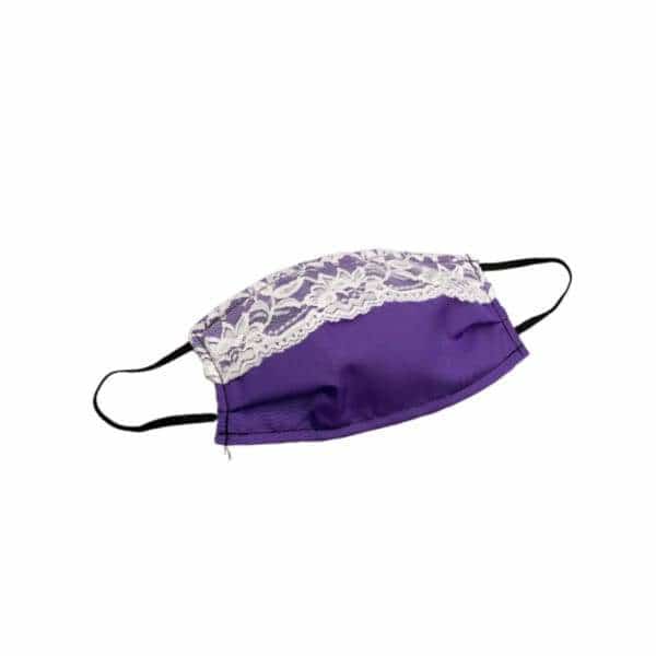 Diamond Quilt Satin + Lace Protective Mask - Smoke Shop Wholesale. Done Right.