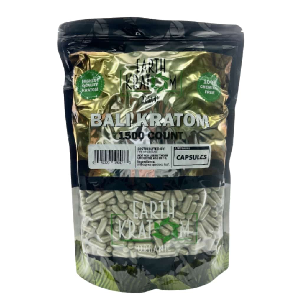 Earth Kratom Bali - 1500ct Kratom Capsules - Smoke Shop Wholesale. Done Right.