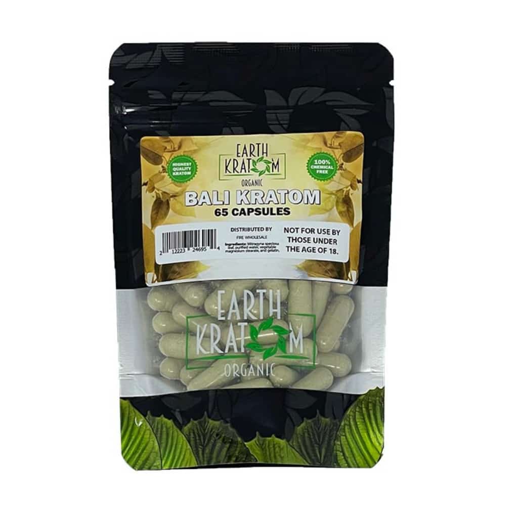 Earth Kratom Bali Kratom - 65ct Capsules - Smoke Shop Wholesale. Done Right.