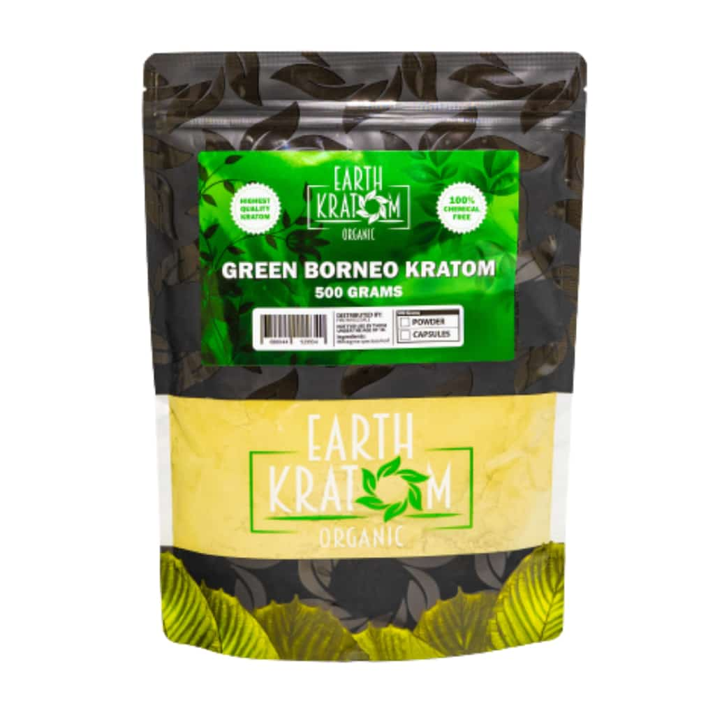 Earth Kratom Green Borneo - 500g Kratom Powder - Smoke Shop Wholesale. Done Right.