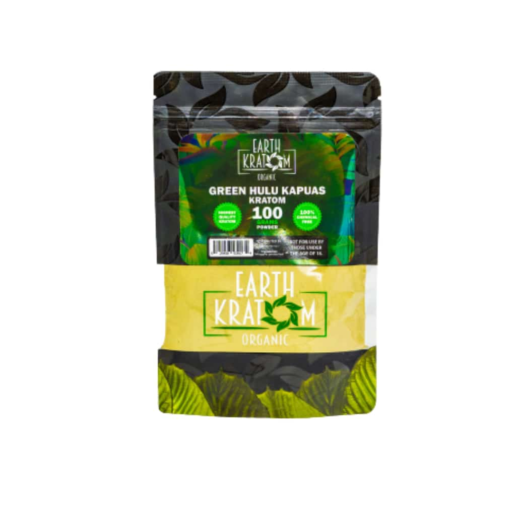 Earth Kratom Green Hulu Kapuas - 100g Kratom Powder - Smoke Shop Wholesale. Done Right.