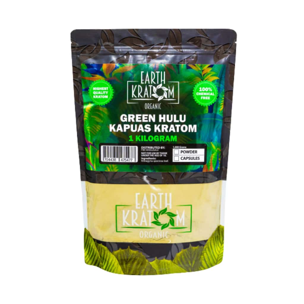 Earth Kratom Green Hulu Kapuas - Kilo Kratom Powder - Smoke Shop Wholesale. Done Right.