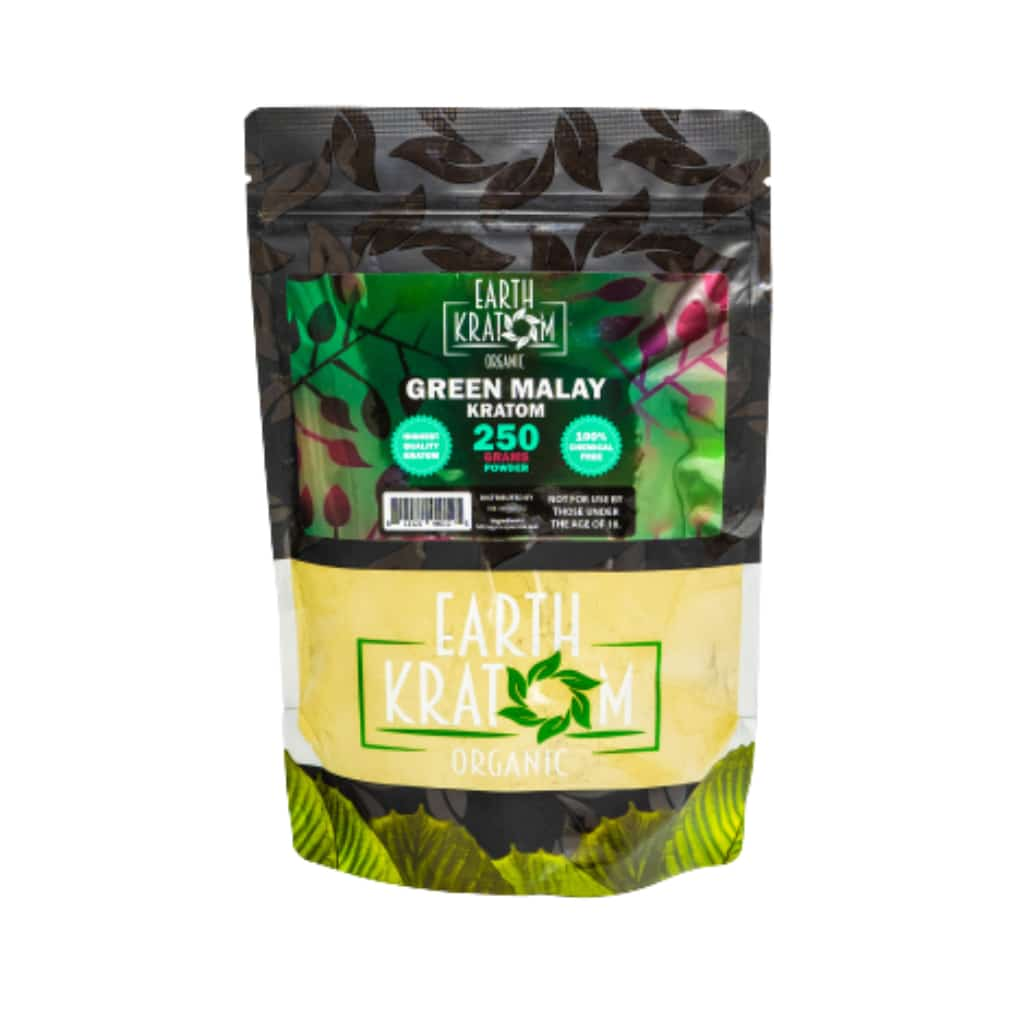 Earth Kratom Green Malay - 250g Kratom Powder - Smoke Shop Wholesale. Done Right.