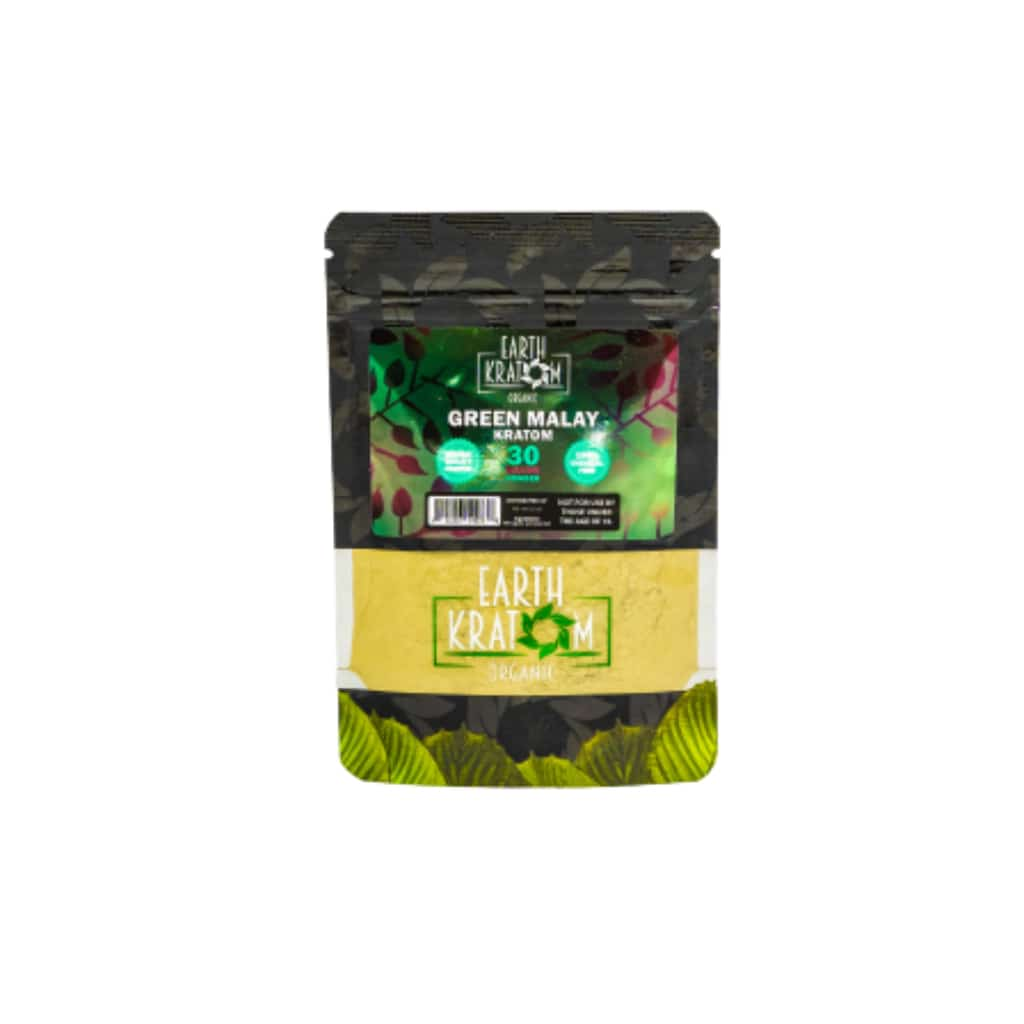 Earth Kratom Green Malay - 30g Kratom Powder - Smoke Shop Wholesale. Done Right.