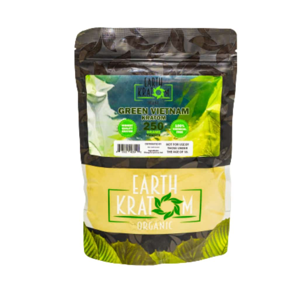 Earth Kratom Green Vietnam - 250g Kratom Powder - Smoke Shop Wholesale. Done Right.