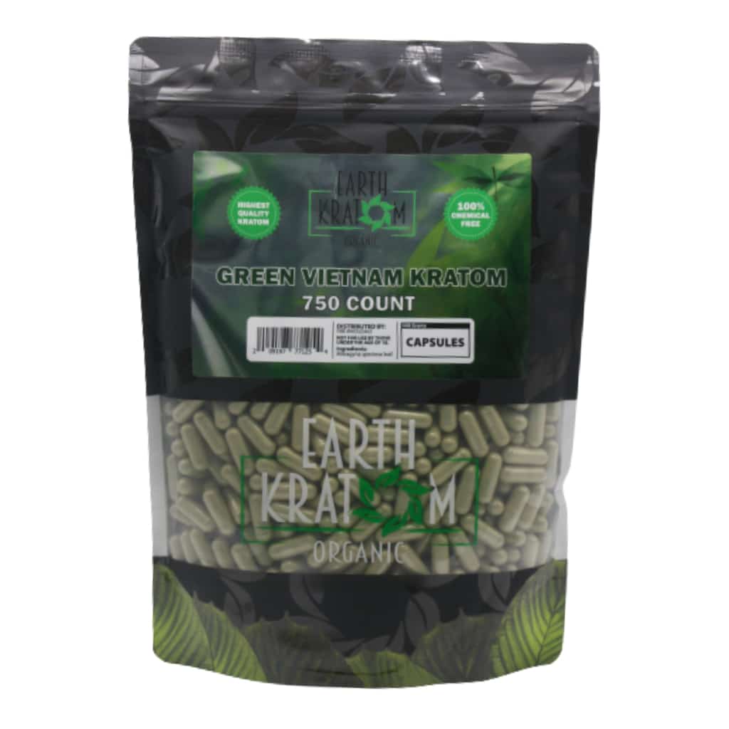 Earth Kratom Green Vietnam - 750ct Kratom Capsules - Smoke Shop Wholesale. Done Right.