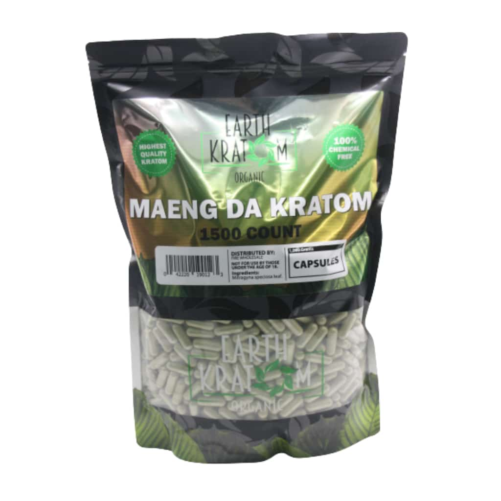 Earth Kratom Maeng Da - 1500ct Kratom Capsules - Smoke Shop Wholesale. Done Right.