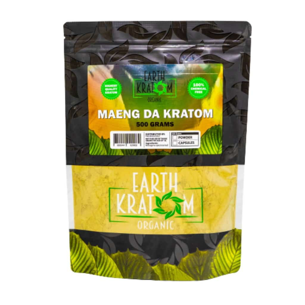 Earth Kratom Maeng Da - 500g Kratom Powder - Smoke Shop Wholesale. Done Right.