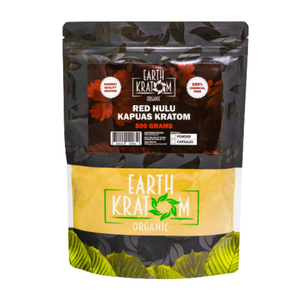 Earth Kratom Red Hulu Kapuas - 500g Kratom Powder - Smoke Shop Wholesale. Done Right.