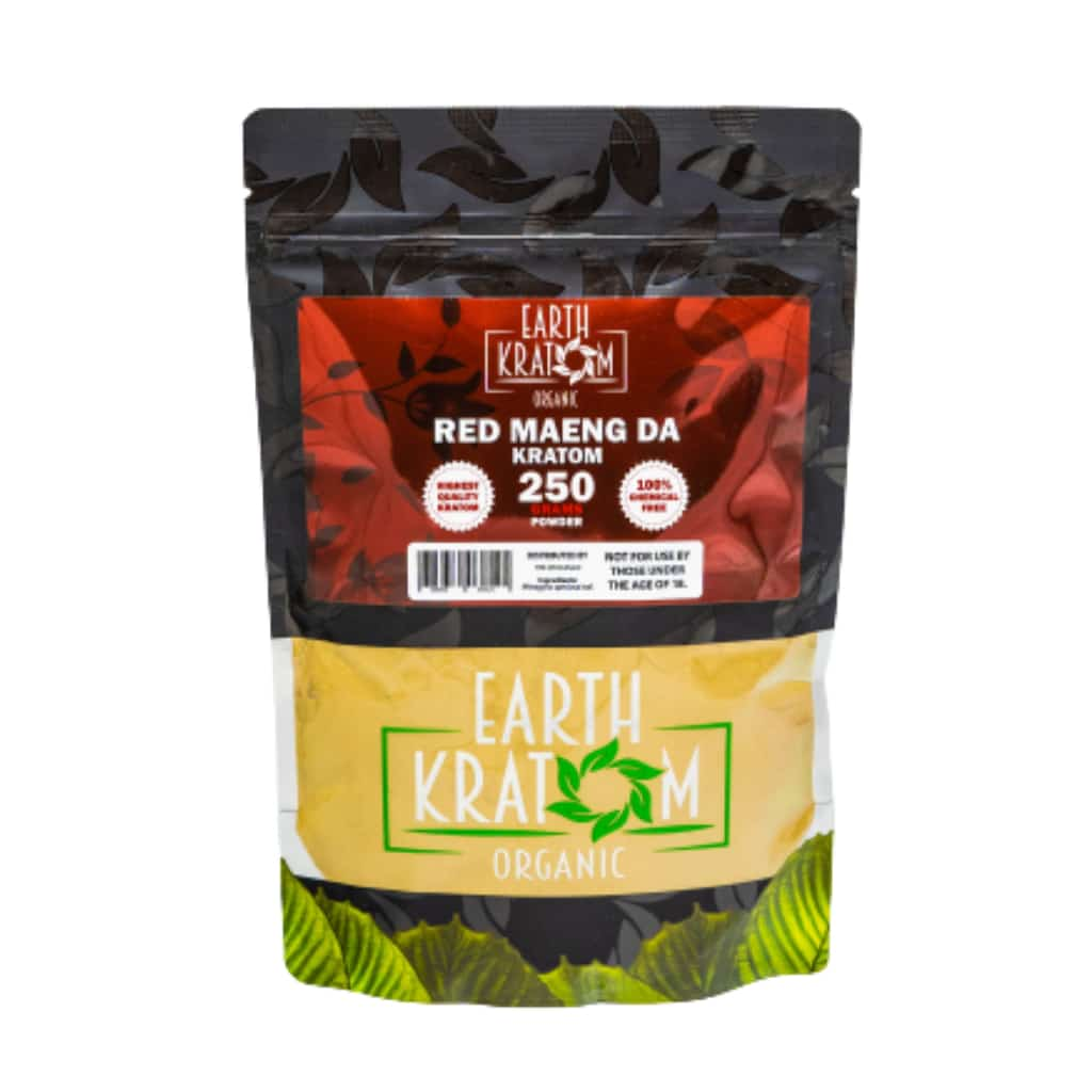 Earth Kratom Red Maeng Da - 250g Kratom Powder - Smoke Shop Wholesale. Done Right.